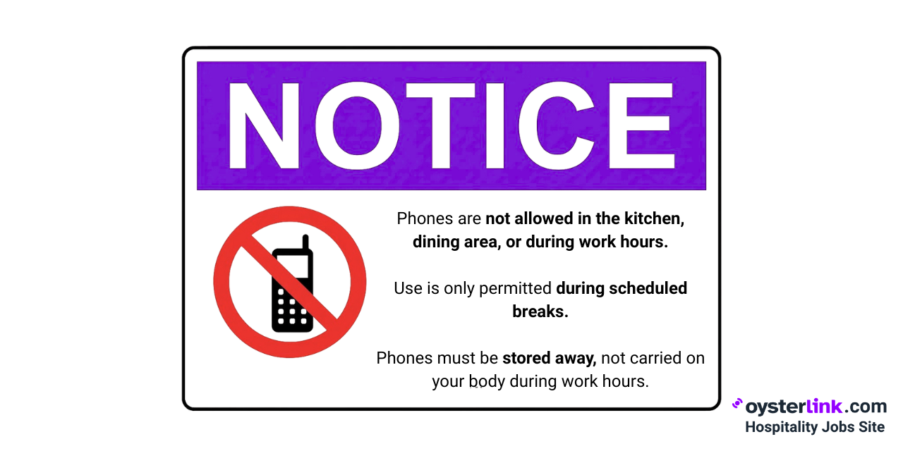 no cellphones allowed